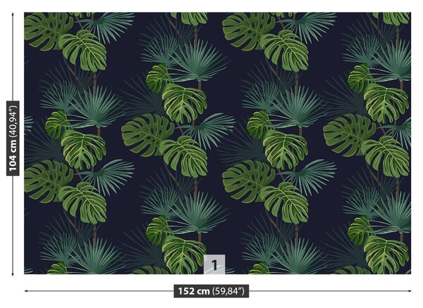 Carta da parati Monstera Hole 104x70 cm