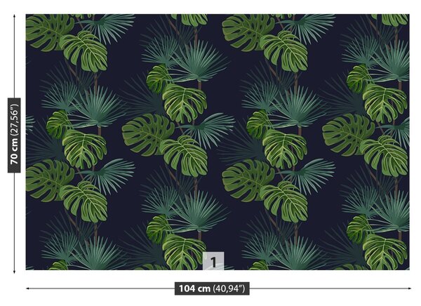 Carta da parati Monstera Hole 104x70 cm