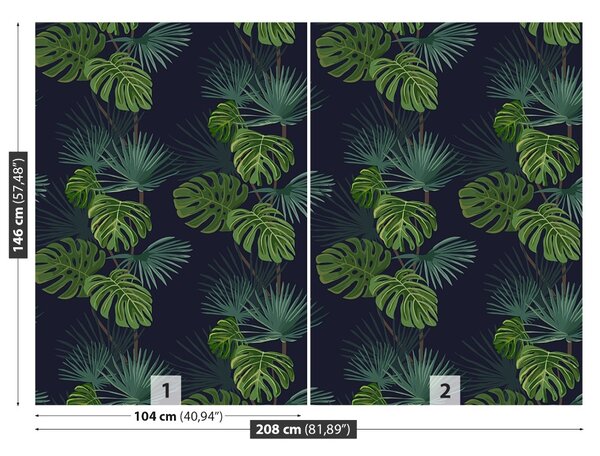 Carta da parati Monstera Hole 104x70 cm