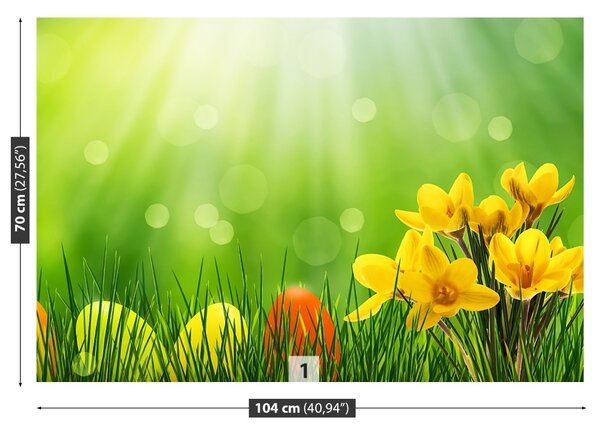 Carta da parati Crocus di Pasqua 104x70 cm