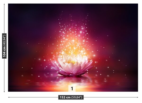 Carta da parati Stelle di loto 104x70 cm