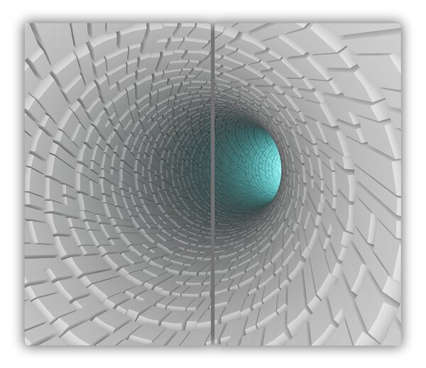 Tagliere in vetro Tunnel 3D 60x52 cm