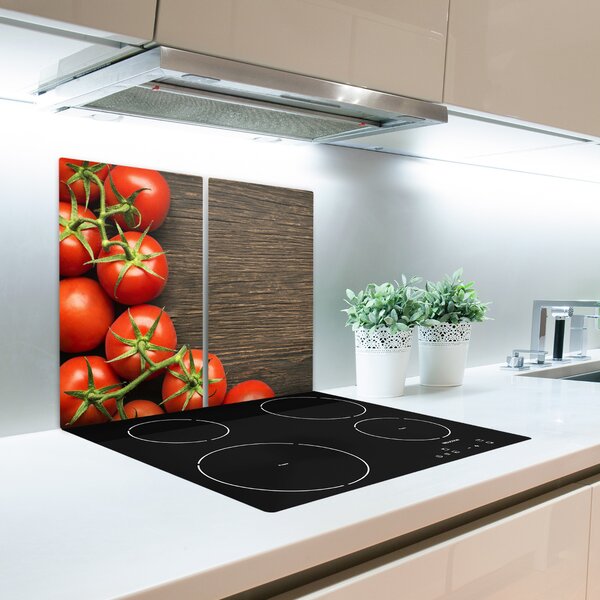 Tagliere in vetro Pomodori sul legno 60x52 cm