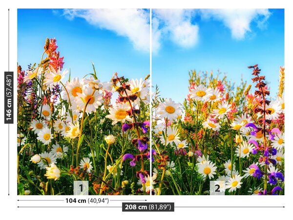Carta da parati Fiori di primavera 104x70 cm
