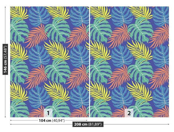 Carta da parati Giungla tropicale 104x70 cm