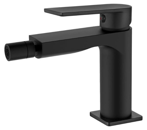 Rubinetto per bidet, nero, con finitura elegante e resistente