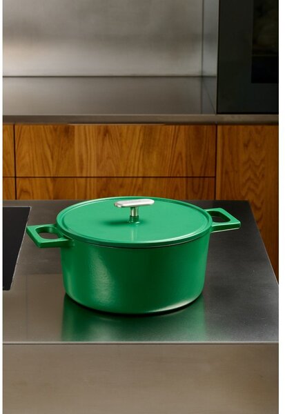 Casseruola in ghisa con coperchio incluso adatta all'induzione 5,5 l Mattia 3.0 – FABINI