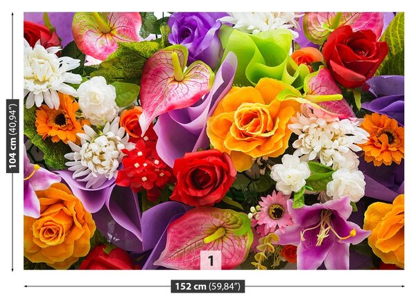 Carta da parati Fiori 104x70 cm