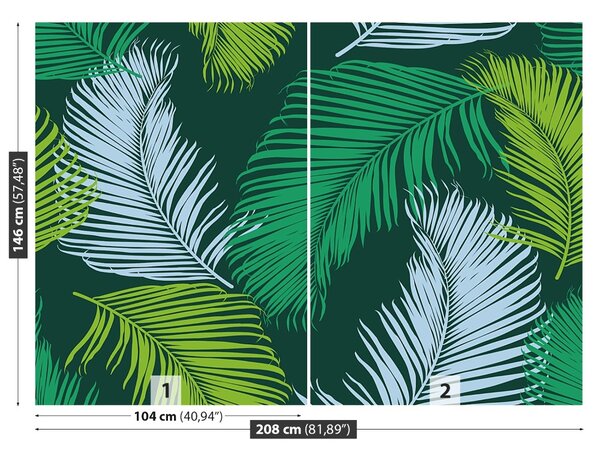 Carta da parati Modello tropicale 104x70 cm