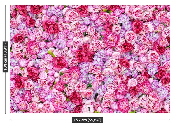 Carta da parati Peonie 104x70 cm
