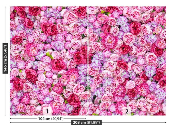 Carta da parati Peonie 104x70 cm