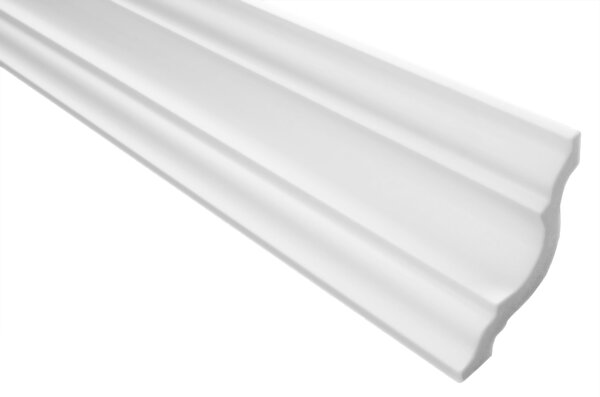 Modanature da soffitto Marbet in polistirolo XPS - Modanature in stucco di alta qualità, leggere e robuste, dal design moderno - (Confezione risparmio da 20 metri E-25 - 65x65 mm) Modanatura da parete