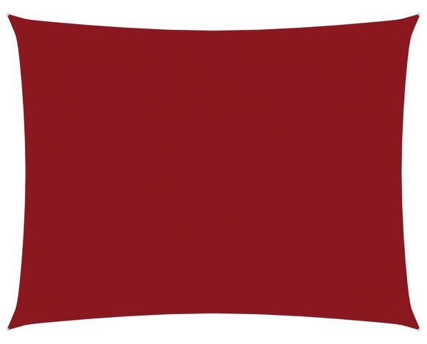 Parasole a Vela Oxford Rettangolare 2,5x3,5 m Rosso