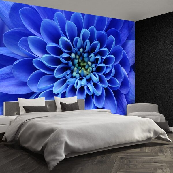 Carta da parati Fiore blu 104x70 cm