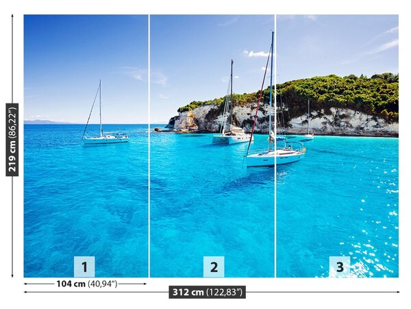 Carta da parati Barche a vela di Gulf 104x70 cm