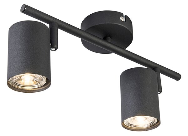 Faretto Smart Nero Regolabile Incl. 2 WiFi GU10 - Jeana