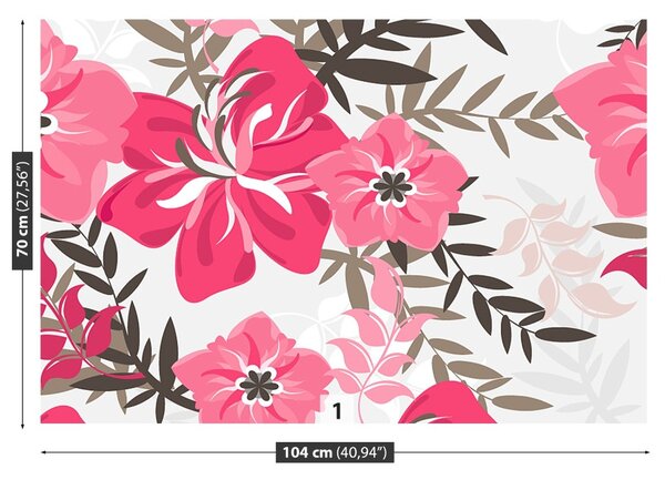 Carta da parati Fiori 104x70 cm