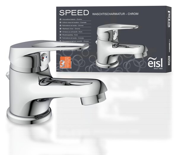Miscelatore monocomando per lavabo, cromato, adatto per lavabi di piccole dimensioni