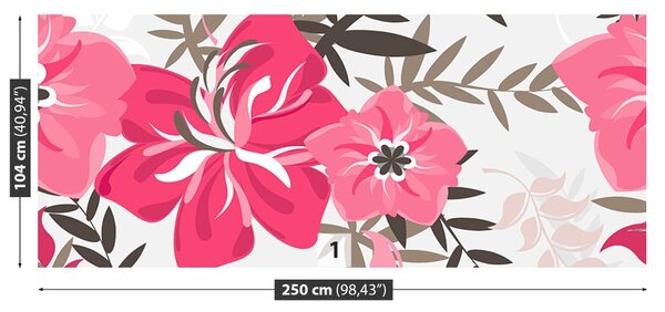 Carta da parati Fiori 104x70 cm