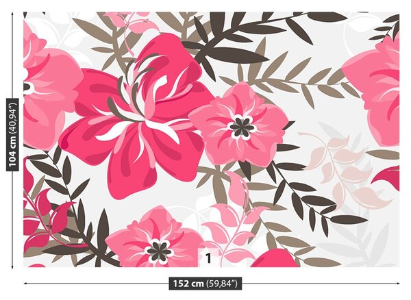 Carta da parati Fiori 104x70 cm