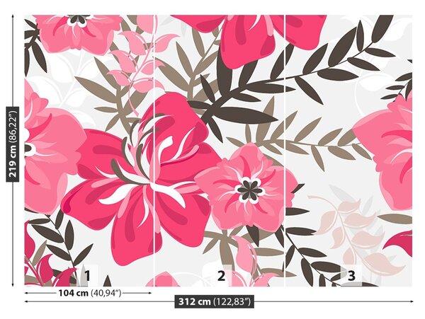 Carta da parati Fiori 104x70 cm