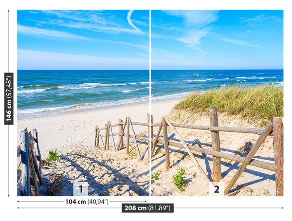 Carta da parati Sentiero per la spiaggia 104x70 cm