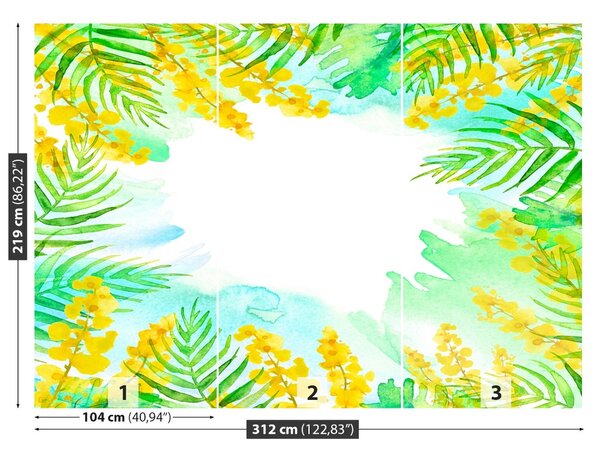 Carta da parati Fiori di primavera 104x70 cm