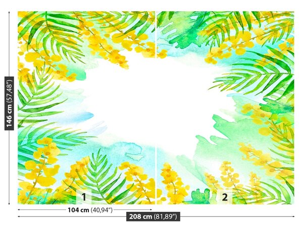 Carta da parati Fiori di primavera 104x70 cm