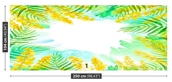 Carta da parati Fiori di primavera 104x70 cm