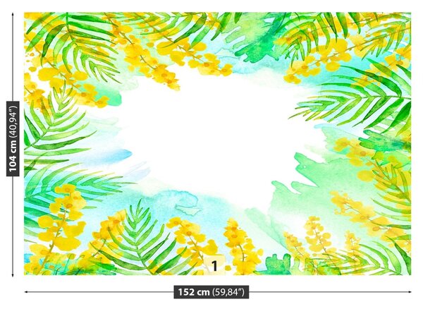 Carta da parati Fiori di primavera 104x70 cm