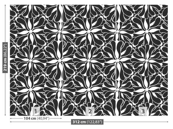 Carta da parati Pattern floreale 104x70 cm