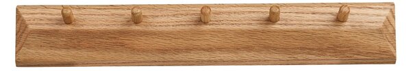 Attaccapanni da parete di colore naturale in rovere massiccio 50 cm Barco – House Nordic