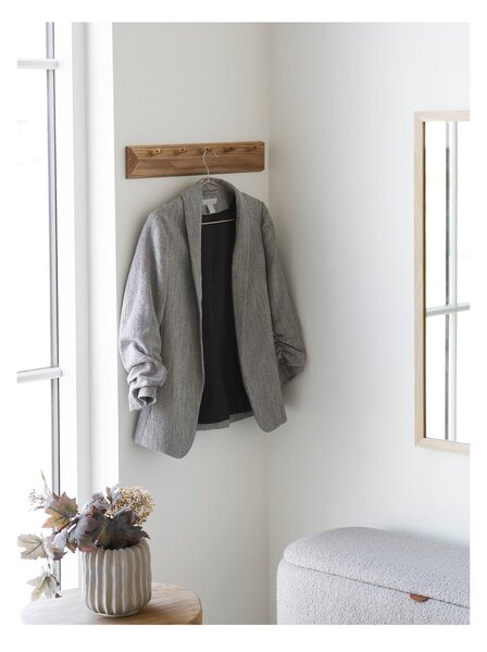 Attaccapanni da parete di colore naturale in rovere massiccio 50 cm Barco – House Nordic