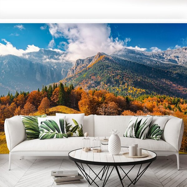 Carta da parati Montagne in autunno 104x70 cm