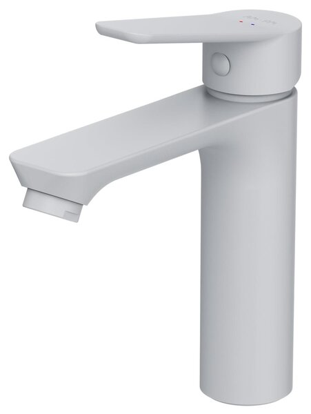 Miscelatore per lavabo, modello S, colore bianco