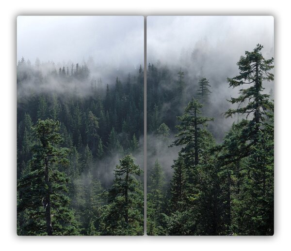 Tagliere in vetro Fog della foresta 60x52 cm