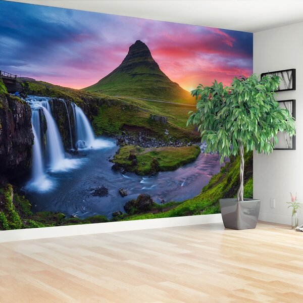 Carta da parati Vulcano Kirkjufell 104x70 cm