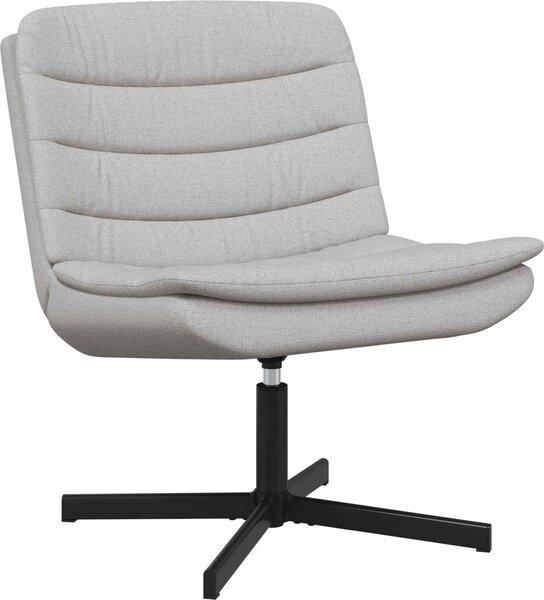VidaXL Sedia girevole grigio nuvola 63 x 75 x 76 cm tessuto