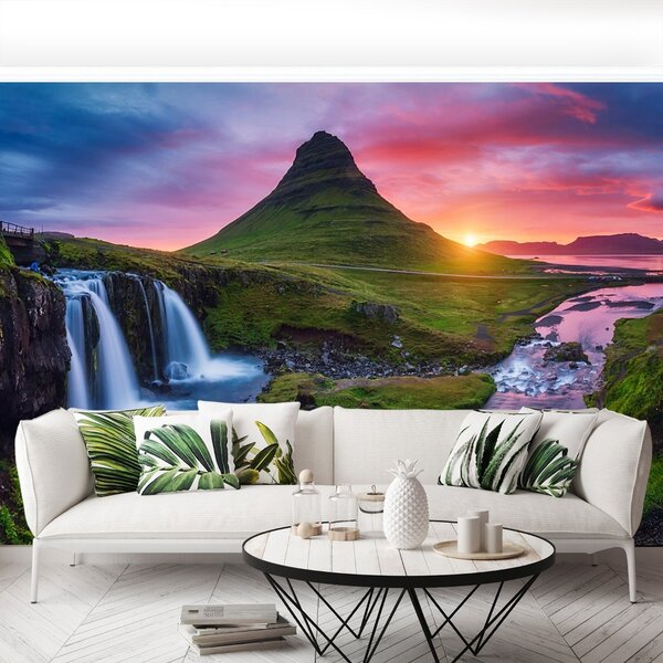 Carta da parati Vulcano Kirkjufell 104x70 cm