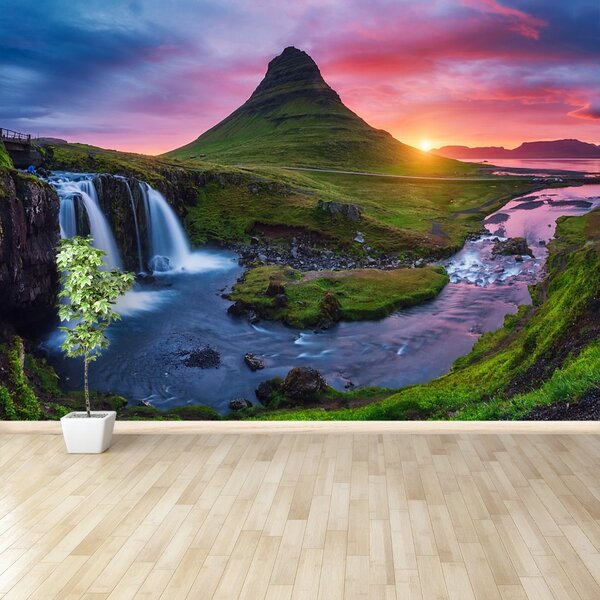 Carta da parati Vulcano Kirkjufell 104x70 cm