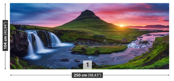 Carta da parati Vulcano Kirkjufell 104x70 cm