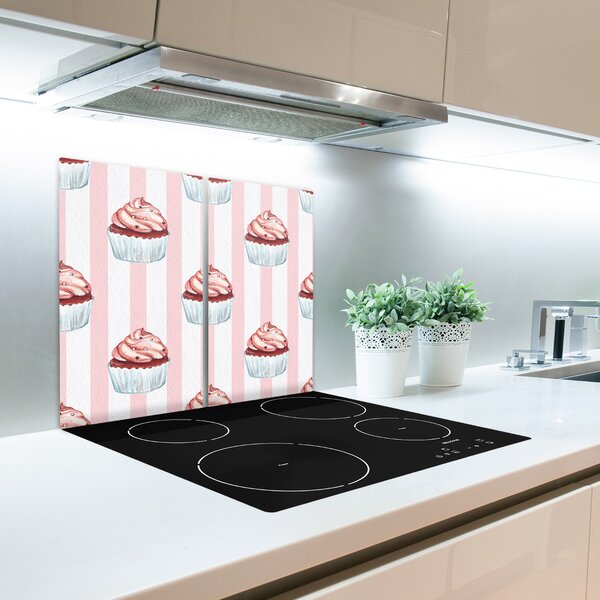 Tagliere in vetro Cupcakes 60x52 cm