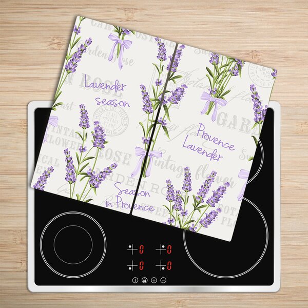 Tagliere in vetro Lavanda 60x52 cm