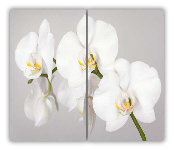 Tagliere in vetro Orchidea 60x52 cm