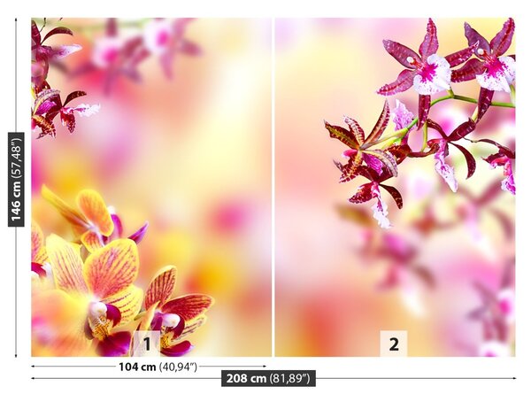 Carta da parati Orchidea rosa 104x70 cm