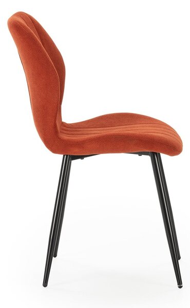 Set di sedie da pranzo color mattone 4 pz pezzi Milu - Marckeric