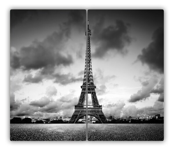 Tagliere in vetro Torre Eiffel Paris 60x52 cm