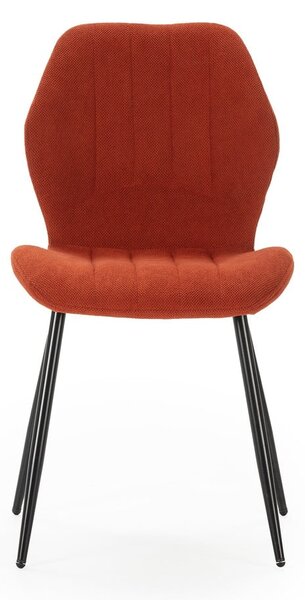 Set di sedie da pranzo color mattone 4 pz pezzi Milu - Marckeric