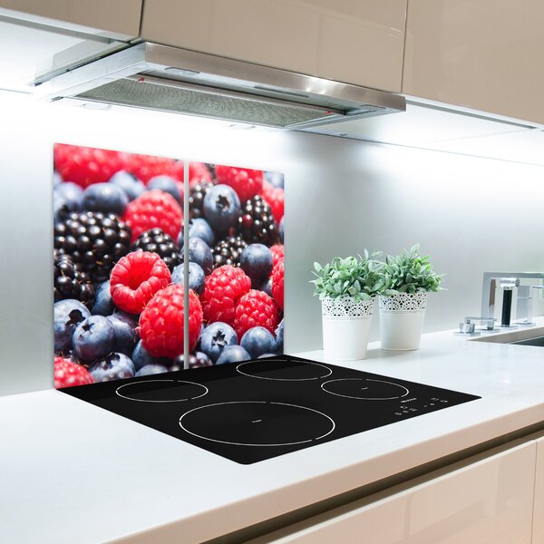 Tagliere in vetro temperato Frutti forestali 60x52 cm