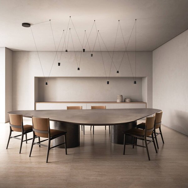 Kdln Lampada a sospensione Sling, dimmerabile, Nero, Soggiorno / Sala da pranzo, Alluminio, Design, Lampada a sospensione